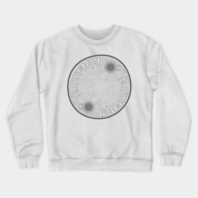 Diatom - Auliscus - Artwork Crewneck Sweatshirt by DiatomsATTACK
